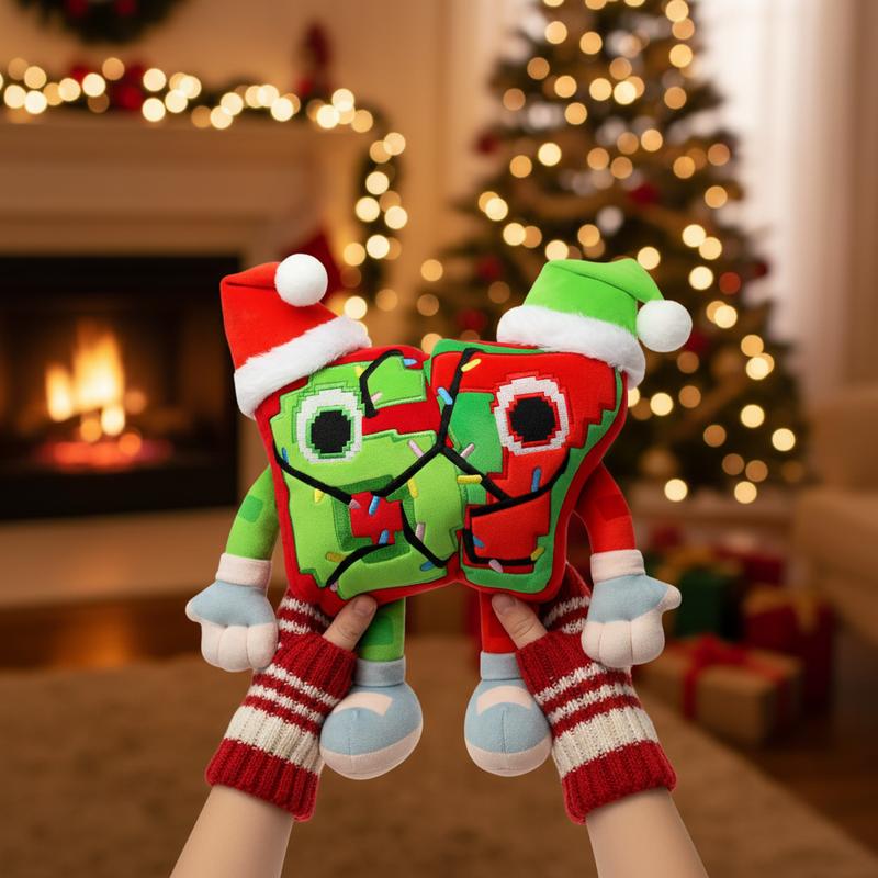 25cm No Code Festive 67 Plush Steal A Brainrot Christmas Doll Anime Peripherals Soft Doll Collection Room Decoration Kid Gifts