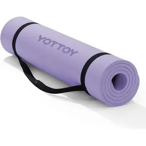 YOTTOY Yoga Mat,Extra Thick Yoga Mat (1/2inch),Professional TPE Exercise Mat,Non-Slip Workout Mat for Yoga, Pilates, Fitness, Barefoot Workouts, Home Gym Studio with Strap
