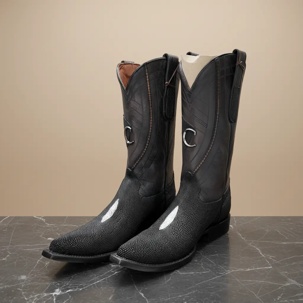 Bota Cuadra de Mantarraya Negra