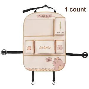 1pc Car Anti-Kick Pad, Car Seat Back Storage Bag, Multifunctional Storage Bag, Waterproof Anti-Kick Mat, Automotive Accessories