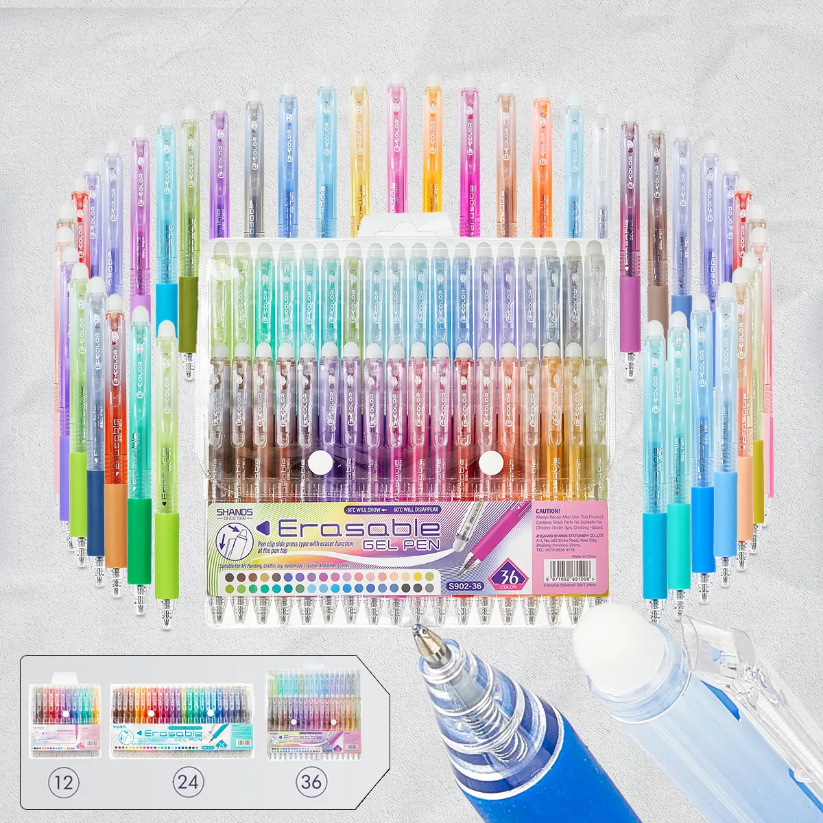 Secret Magic Pens -36 Erasable Gel Pens for Hidden Love Letters & 520 Valentine’s Surprise Professional Artist Gel Pens for Bullet Journaling, DIY Coloring - Retractable Fine Tip- "Disappear at Heat, Reappear at Cold" Creative Gift for Kids mom gift summe