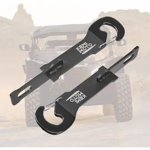 7" Anti-Rust Door Latches (1 Pair), Vent Extender for Enhanced Airflow. Compatible with For Can-Am X3, Defender HD8, RZR 200,1000,000, etc. Black