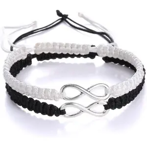 Couple Bracelets His and Hers 8 Infinity Bracelets  for Lover Girlfriends Wrist