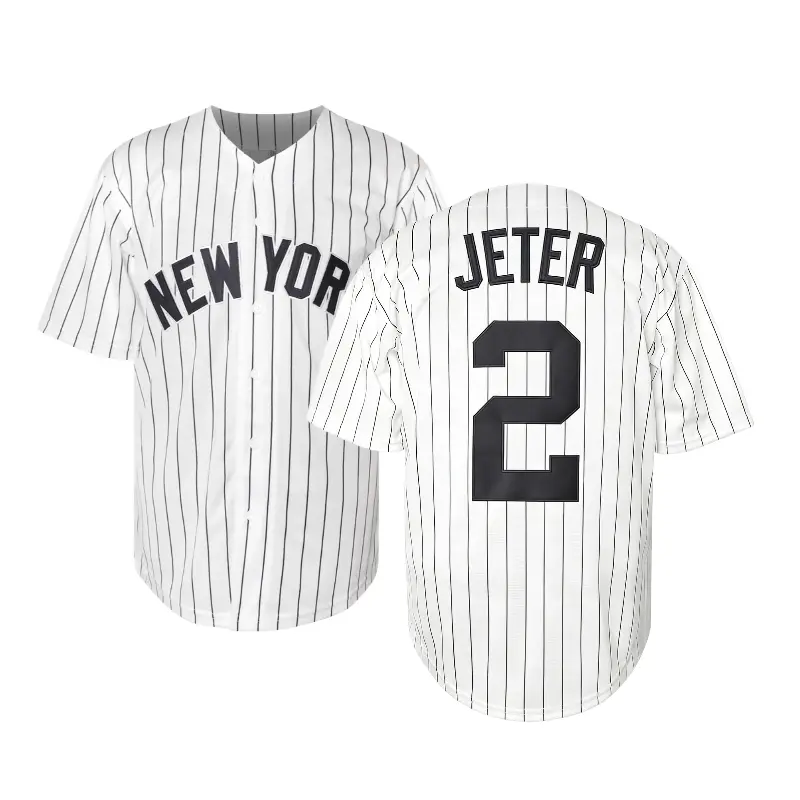 Men's #2 Embroidered Polyester Athletic Jersey Baseball Shirt - Stretch Knit Move Fabric, Loose Fit, Button Front Short Sleeve, Outdoor Sports Top for Baseball Lovers