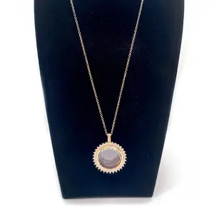 L1480]Locket Necklace DIY Beads DIY Charms Set