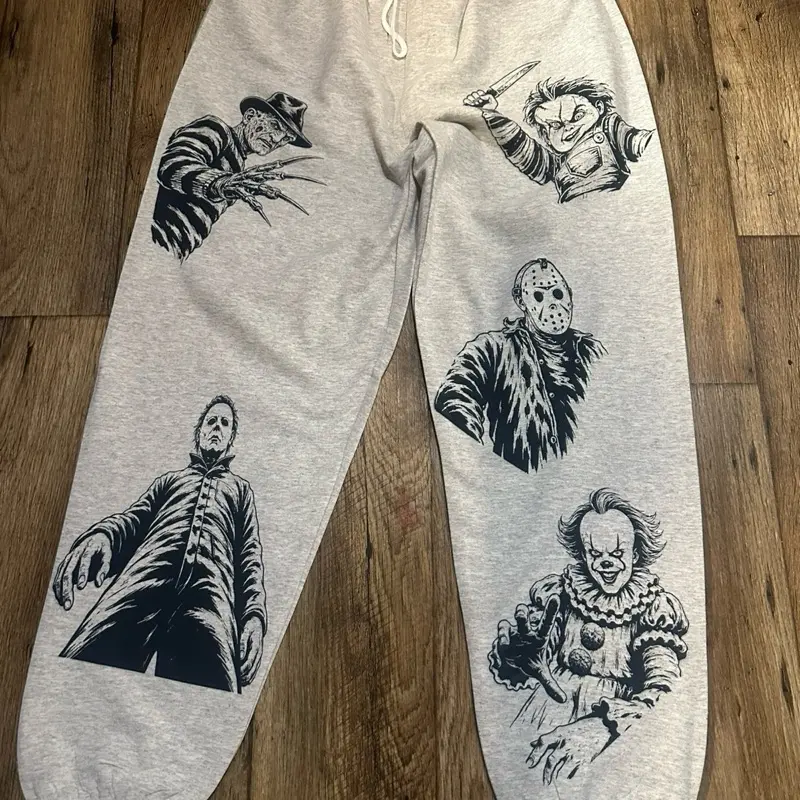 Horror character vintage sweat pants