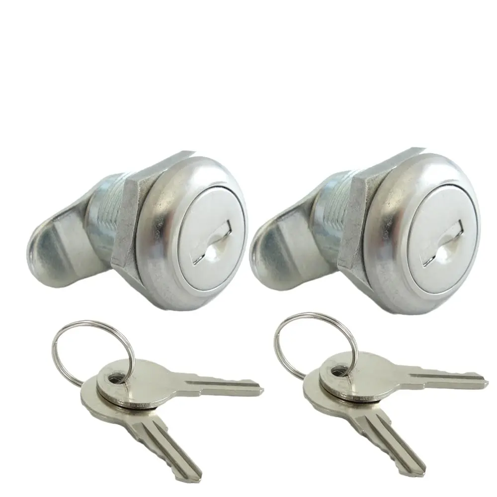 2 Pack Truck Tool Box Lock Replacement With Keys Pickup Toolbox Latch Cylinder  5/8"