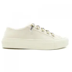 Pre-owned Dior Cotton Small Leather Goods Christian WALK'N'DIOR Canvas Sneakers