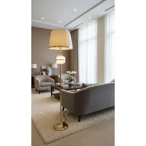 Radiant Layers: The Dual Crystal Floor Lamp