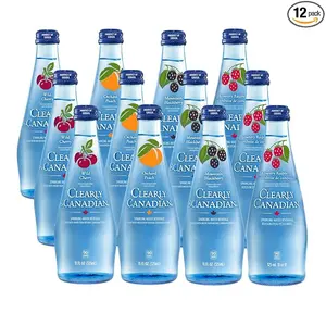Clearly Canadian Sparkling Flavored Water 4 Flavor Sampler, 12 Pack Variety