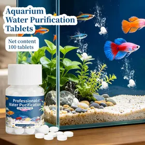 Fish Tank Water Purification Tablets, Quick Water Cleaning, Improves Water Quality, Reduces Frequent Water Changes, Essential for Home Aquariums