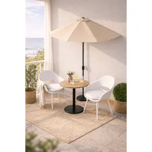 The Sandstone Half-Moon Balcony Parasol