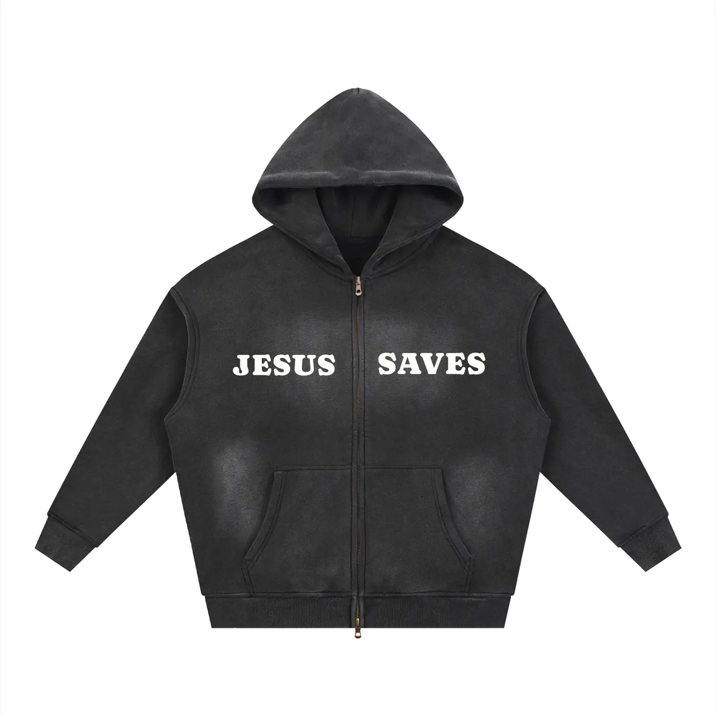 Jesus Saves ZipUp Hoodie