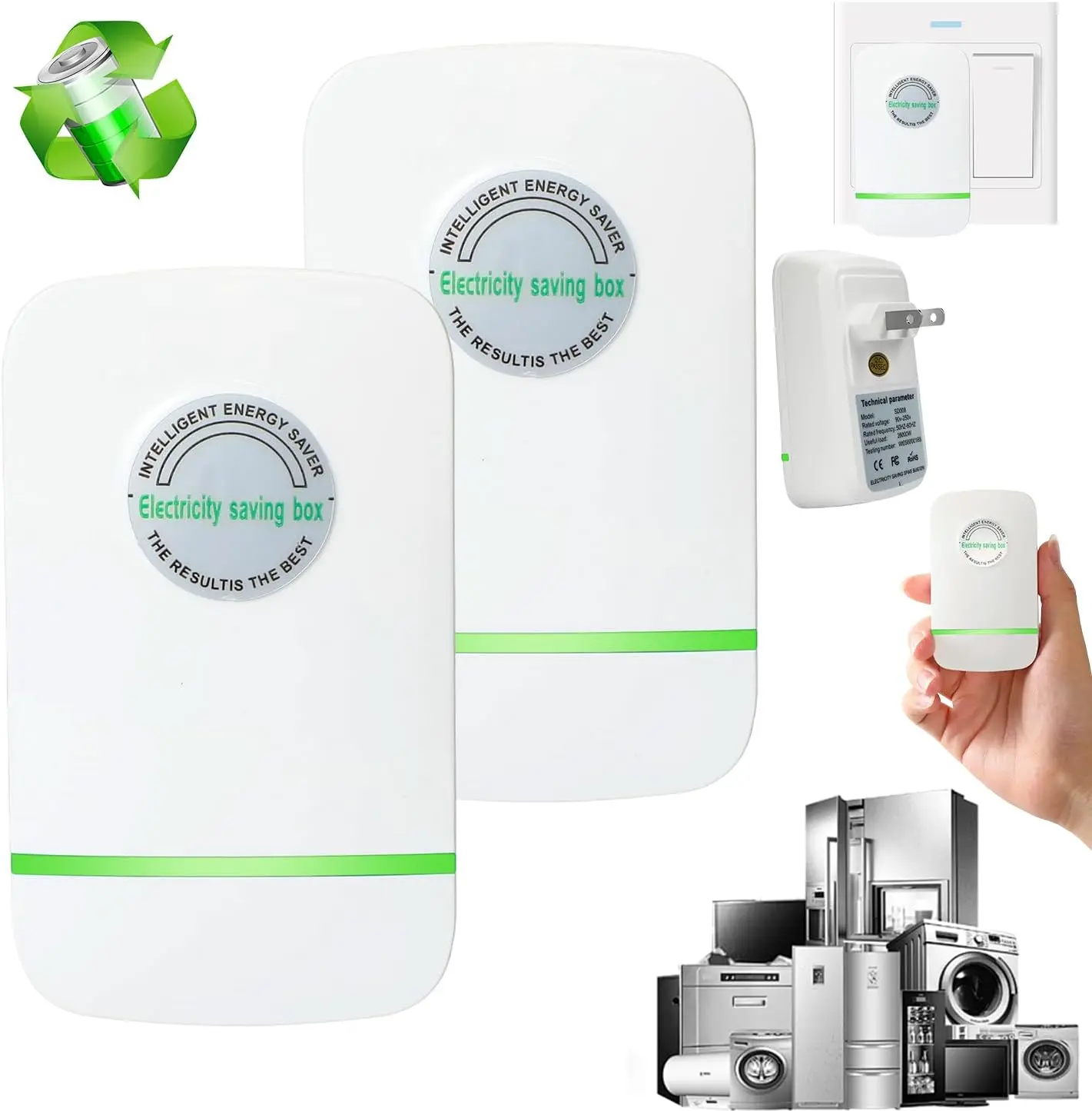 Household Plug-In Electrical Accessory for Home & Office, Compact Power Protection Device with US Plug Household Plug-In Electrical Accessory for Home & Office, Compact Power Protection Device with US Plug