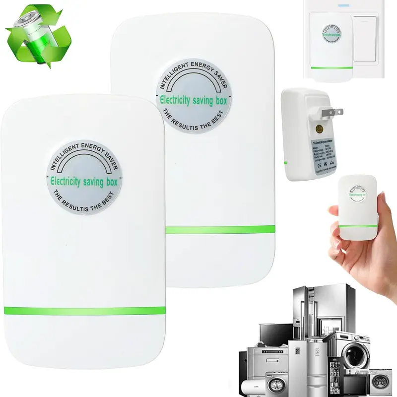 Compact Surge Protection Power Saver - Universal Household Plug-In Electrical Accessory, Energy-Saving Indoor Use Device with US Plug