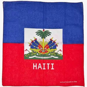 Haiti Flag Bandana Scarf