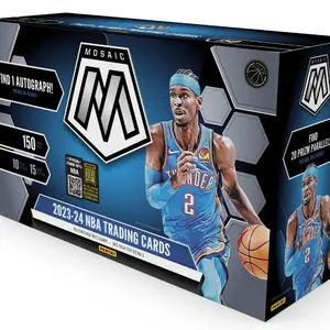 Panini 2023/24 NBA Mosaic Hobby Box - Collectible Cards & Memorabilia for Basketball Enthusiasts - Includes Autograph & Parallel Cards