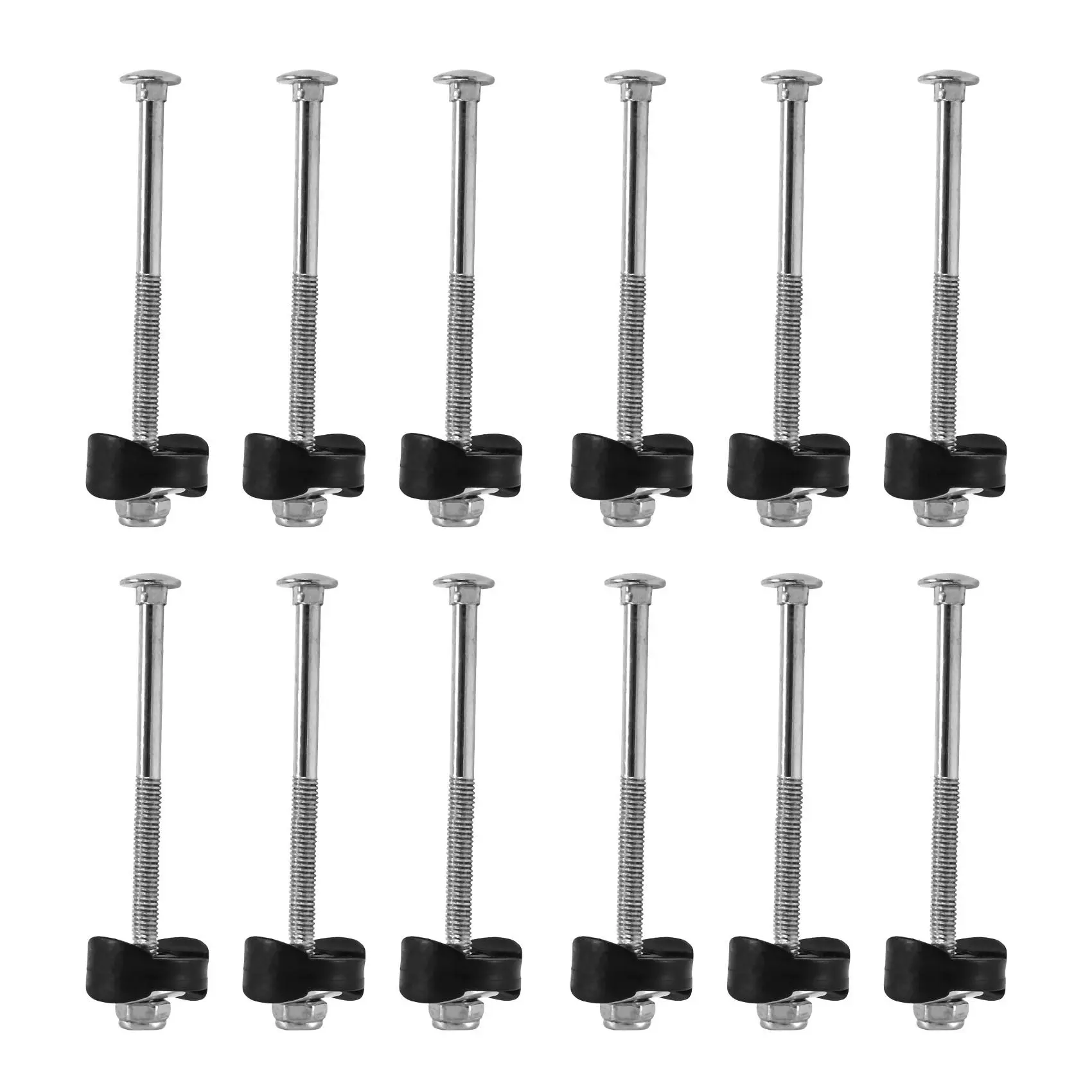 Trampoline Screws Kits, 12Pcs Galvanized Steel Trampoline Screws Fixing Accessories for Trampoline Assembly Replacement