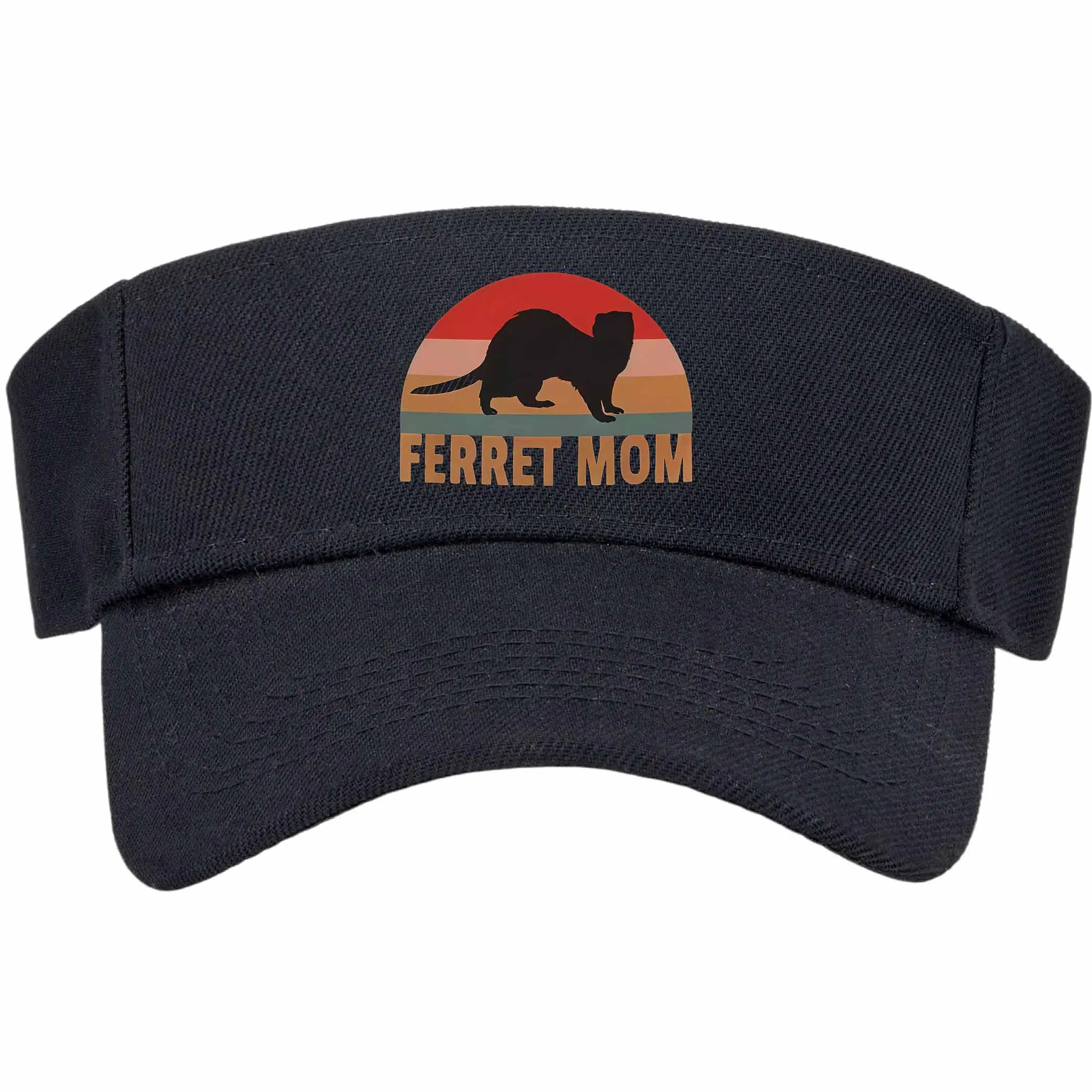 Ferret Mom graphic for pet - lovers Hip-hop Hat Outdoor Adjustable Casual Hat Sports and leisure empty top hat sunshade hat