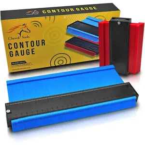 Contour Gauge Set (10-Inch Widened + 5-Inch) - Profile Measuring Tool for Flooring, Trim, Tile & Pipes