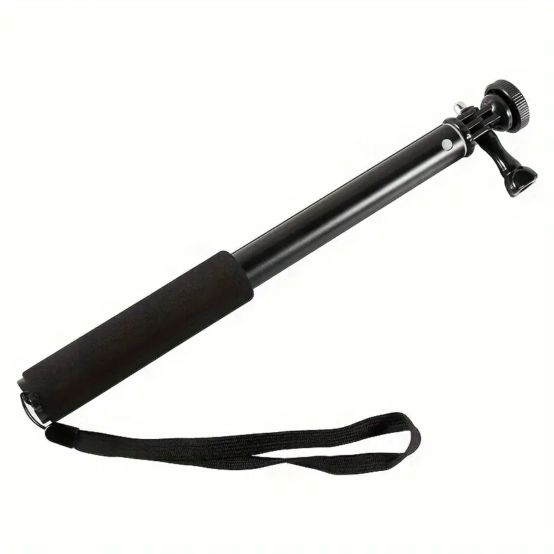 4 Sections Extendable Selfie Stick, Portable Photography Accessory, Camera Accessories, Compatible with Phone/sport Camera/mirrorless, 1/4 Thread, Anti-Slip Sponge Handle, Only 130g, Travel Gadgets