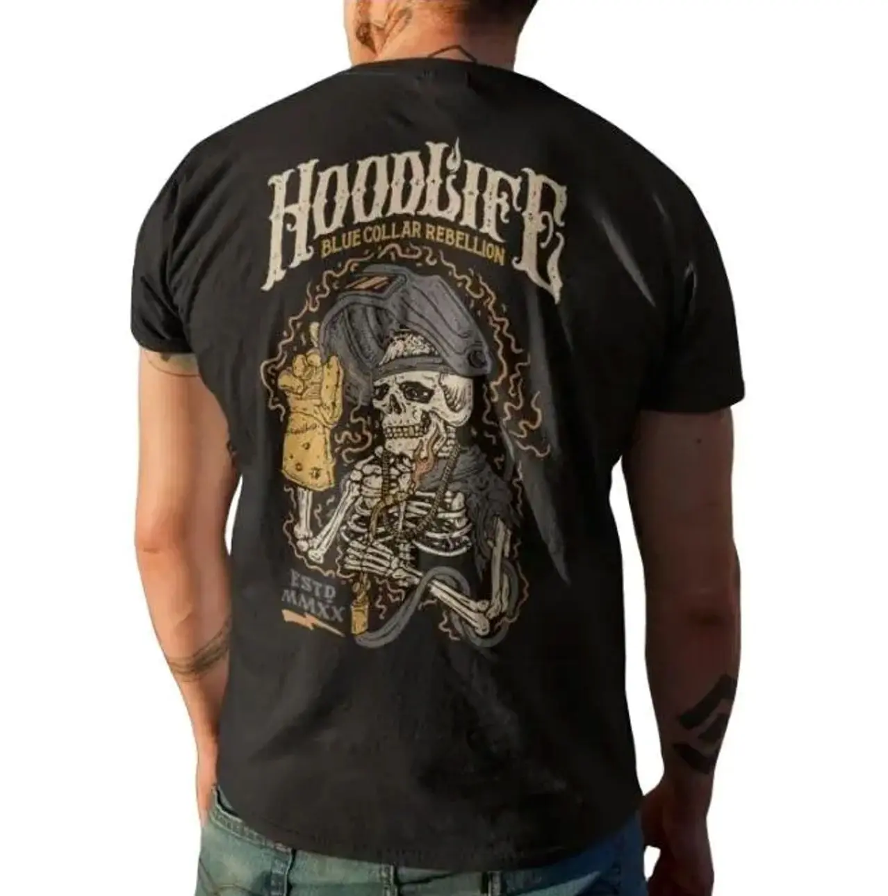Welder HoodLife T-Shirt, Welding Graphic Tee, Tig Weld, Classic Unisex Workwear Top, Gift For Women & Men, Classic Fit