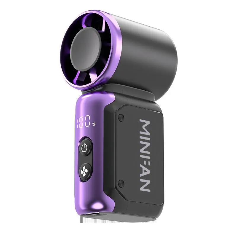 Purple-Mini Handle Fan