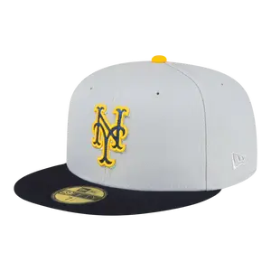 New Era 59Fifty MLB New York Mets 60th Anniversary Fitted Hat Dolphin Grey/Navy