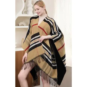 Plaid Tartan Oversized cape