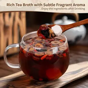 Kidney Tea Formula Ginseng Five Treasure TeaCombination Scented Tea Eight Treasure Tea RedDate Wolfberry Tea Men's Tea Health Tea MulberryHerbal Formula Health Tea 30bags Organic