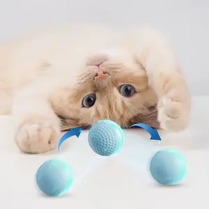 Interactive Dog Ball Toy Smart Rolling Ball for Cats Dogs Indestructible Chew Toy Self Entertainment Boredom Relief Puzzle Toy Pet Ball