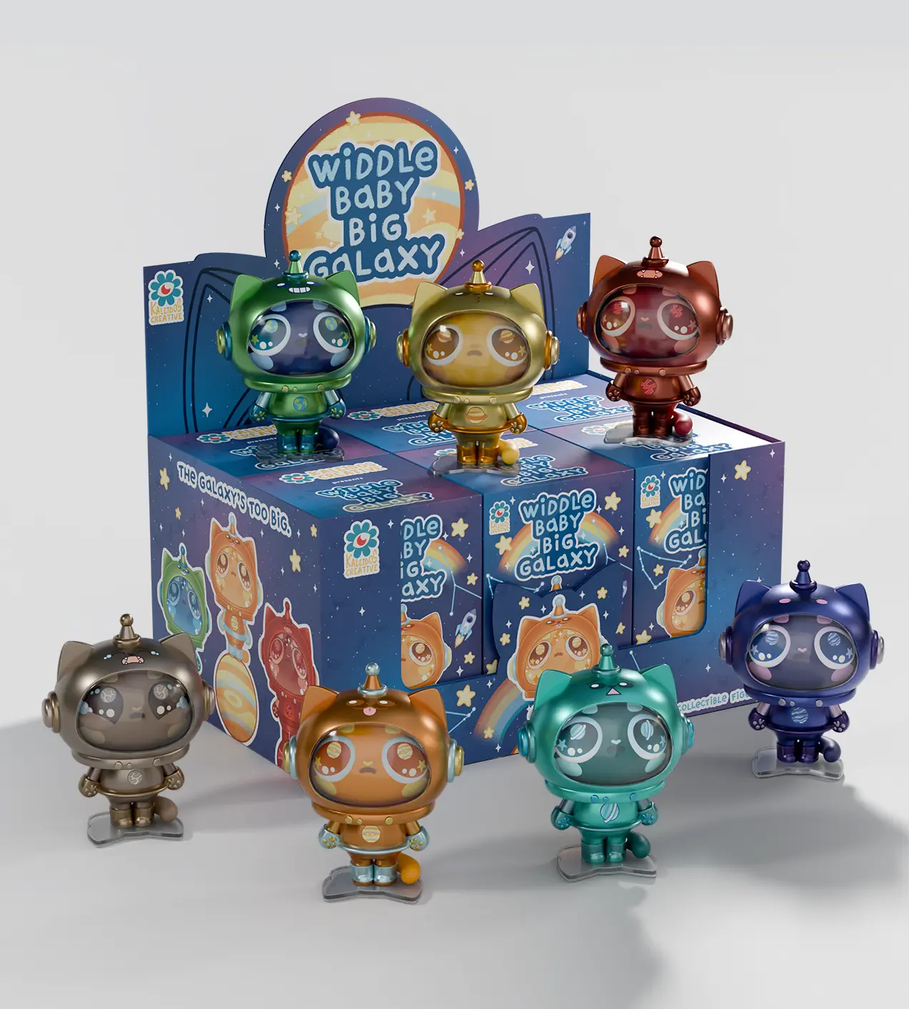 Kaleidos Creative - Widdle Baby Big Galaxy - Blind Box - Mystery Box - Adventure - Explore - Space - Cosmic - Series 2 - Colorful