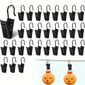 20pcs String Light Clips Party Light Clips Awning Light Clips Curtain Clips Metal Hanger Hooks Small Hanging Clips for Photo Art Craft Display Indoor Outdoor Decoration, Festival Party Decor Supplies, Best for Christmas