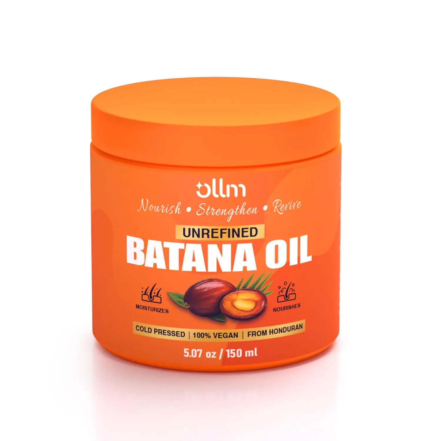 Raw Batana Oil for Hair Growth - 5oz Repair Damaged Hair Organic Formula from Honduras for Latina Women With Curly Hair Ages 25-35 - Wash Day Routine At-Home Salon Use