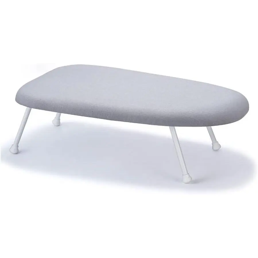 Folding Ironing Board, Portable Mini Tabletop Ironing Board with Folding Legs for Home, Apartment & College Dorm, Space-Saving Countertop Iron Board with Heat Resistant Cover