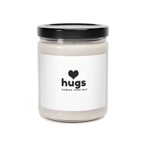 Send a Hug Candle | Sorry For Your Loss Gift | Personalized Soy Candle | Condolence Gift | Sympathy Gift | Grief Gift | Mourning Gift, Scented Soy Candle, 9oz