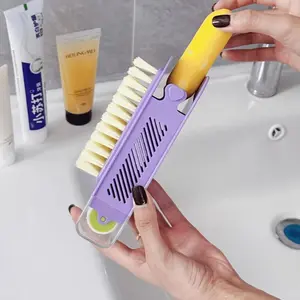1pc Soap Storage Box Multifunctional Soap Foaming Box Laundry Hands-Free Scrubbing with Brush Roller Box Household Non-Slip Drainage Box