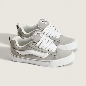 Vans Knu Skool Casual Sneakers Light Grey Unisex Shoes