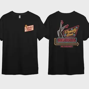 Treaty Oak Revival T-Shirt No Vancy for Outfitters, Cotton Crewneck Shirt for Men and Women, Comfort Colors Vintage Tee, Soft Washed Cotton T-Shirt