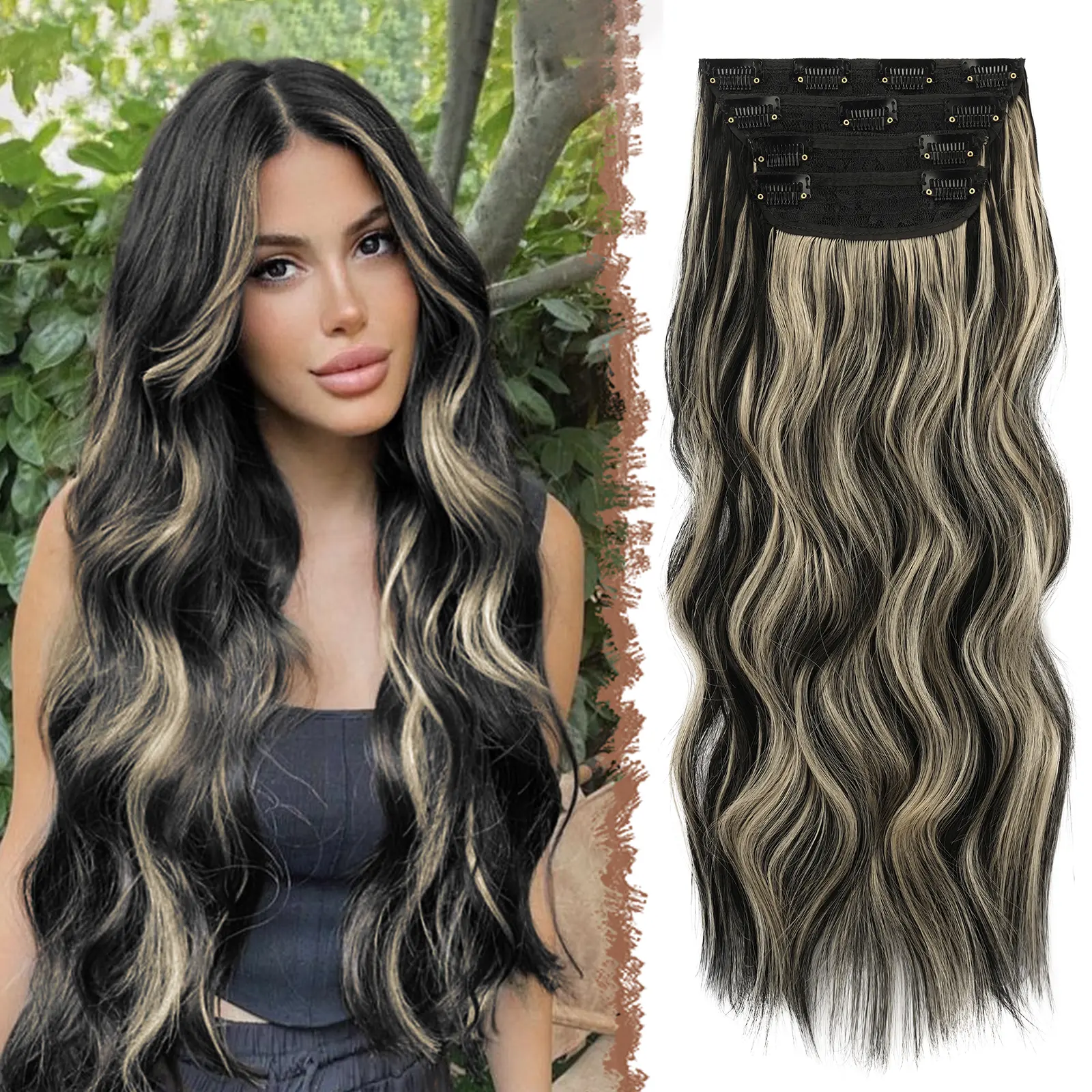 Black Highlighted Blonde