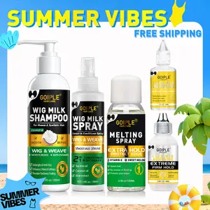 【SUMMER VIBES】5 Counts Wig Milk Shampoo for Human & Synthetic Hair Gentle Cleansing & Maintenance 200ml - Buy One Set Get Two Free Wigcare Conditioner