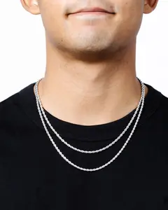 2X Rope Chain, Silver