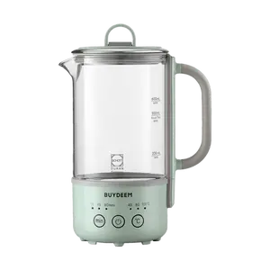 BUYDEEM K32 0.6L Mini Health Pot - Multifunctional Electric Tea Maker for Single Use, Office, Home - "Shallow Shirt Green" (No Infuser Basket)