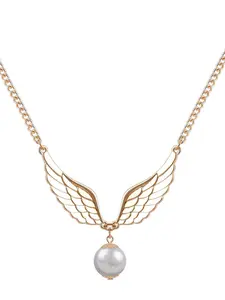Alloy Feather Wings Necklace, Wholesale Feather Necklace, Movie-Inspired Design, Alloy Feathers, Perfect Accessory for Cosplay & Costume Parties