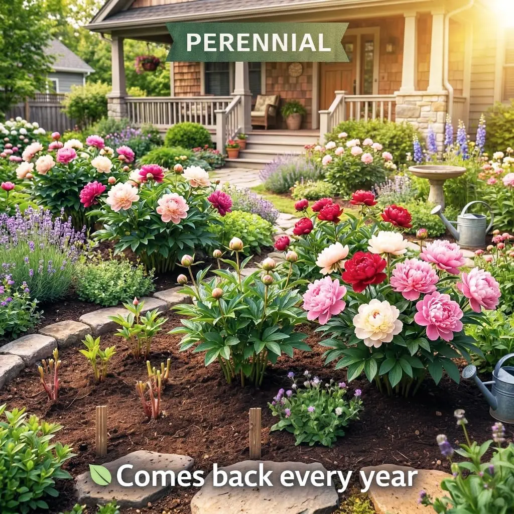 Peony Bulbs, Fragrant Perennial Flower Roots for Planting