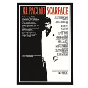 "Scarface" (1983) No Frame Movie Poster