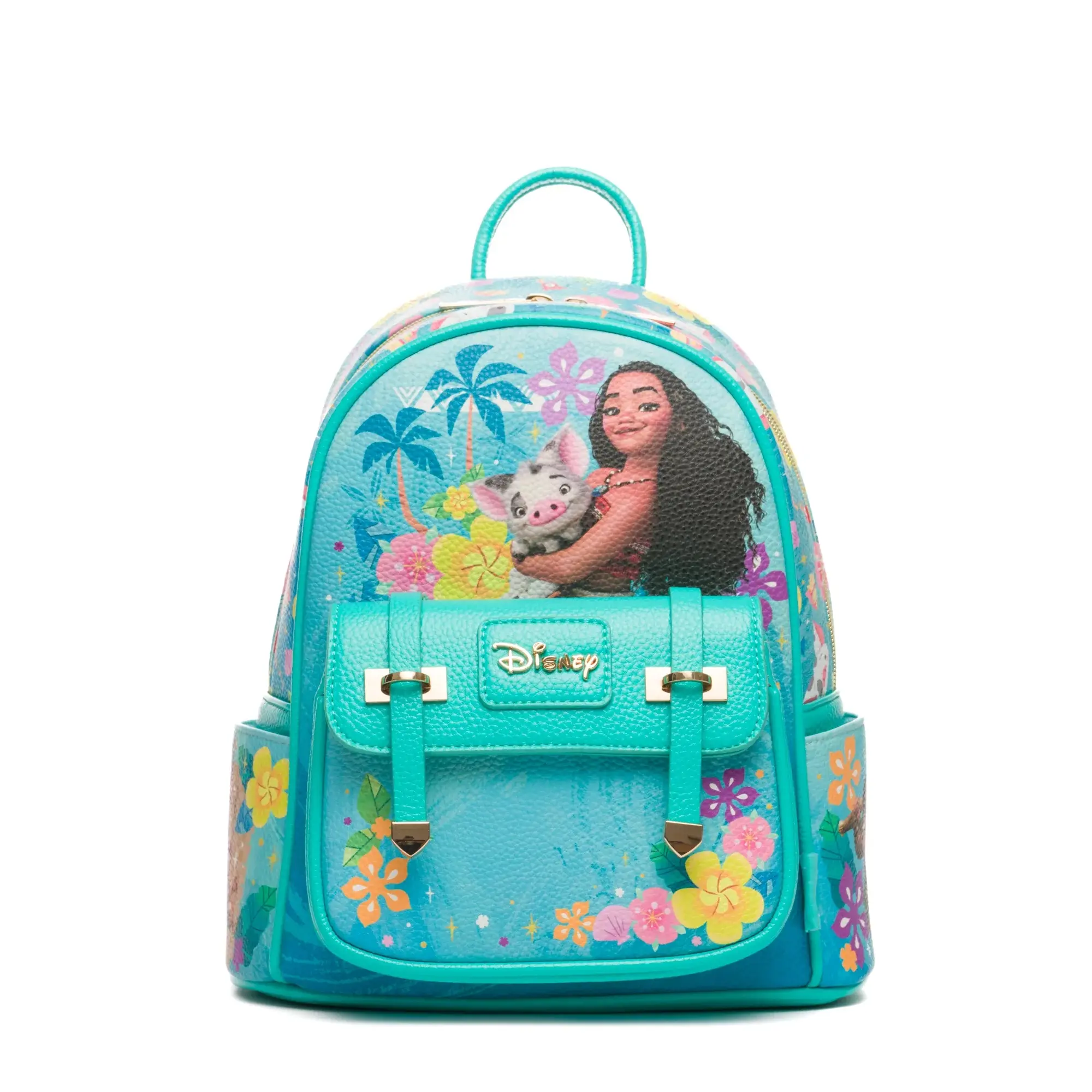 Disney Moana And Pua11" Vegan Leather Mini Backpack With Dust Coverr