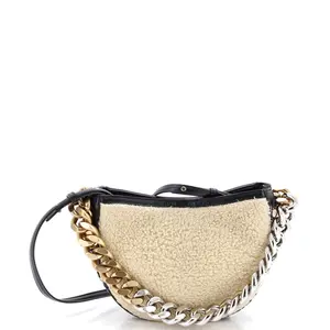 Pre-owned Stella McCartney material Messenger Bags Frayme Shoulder Bag Faux Shearling and Faux Leather Small by Rebag