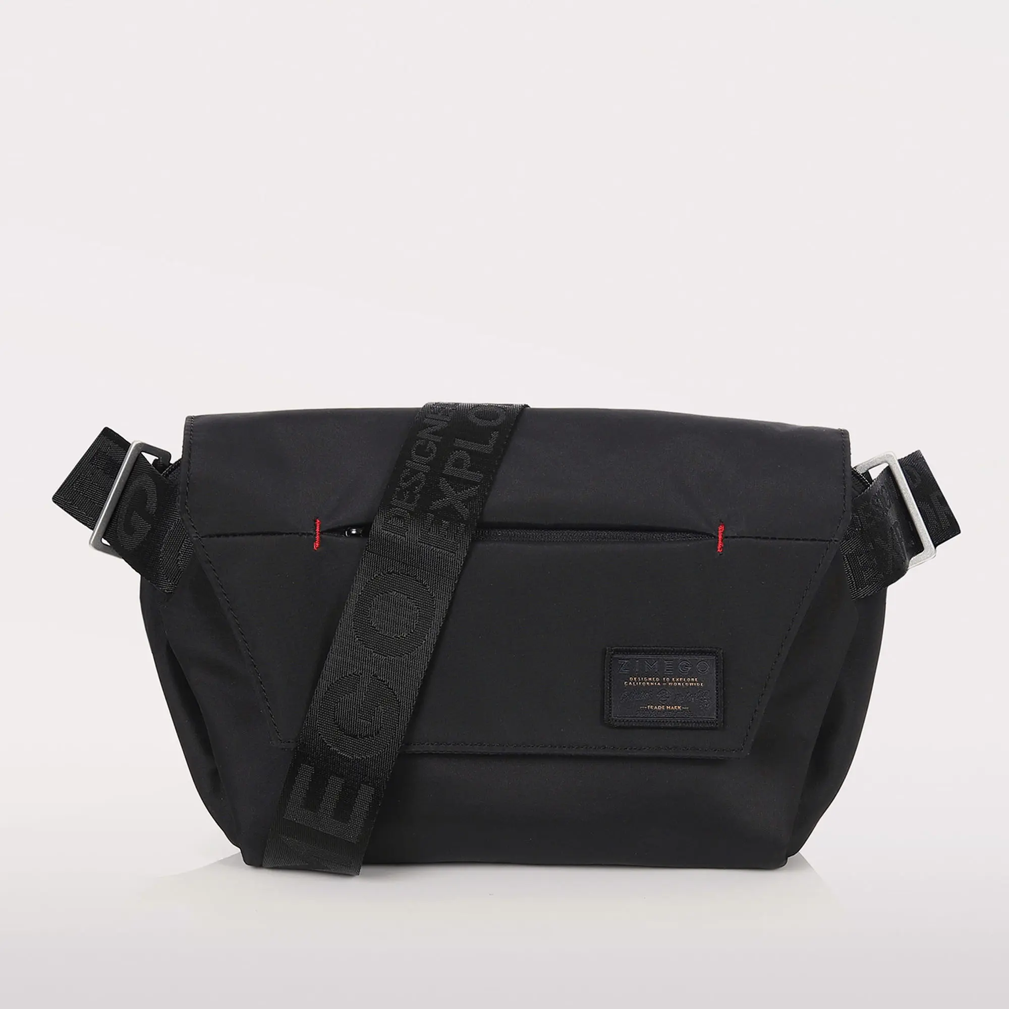 ZIMEGO LAX ZIP FLAP FANNY Pack ZB302 - Nylon Fanny Pack for Men & Women with Front Flap Design & Adjustable Strap for Travel