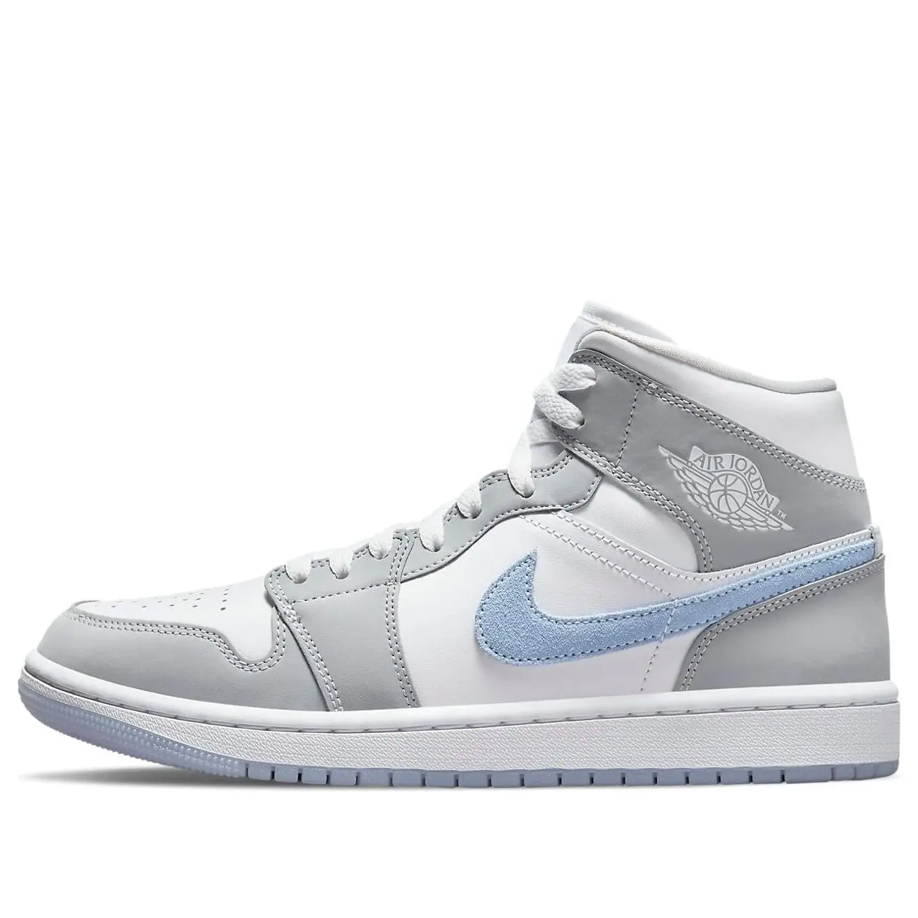 (WMNS) Air Jordan 1 Mid 'Wolf Grey Aluminum' BQ6472-105 (WMNS) Air Jordan 1 Mid 'Wolf Grey Aluminum' BQ6472-105